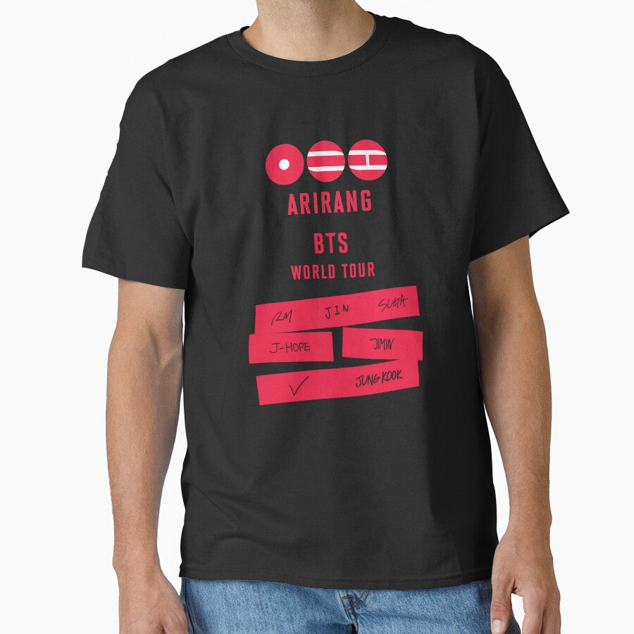 Arirang BTS world tour Black Concert Tshirt by PurpleDoor52