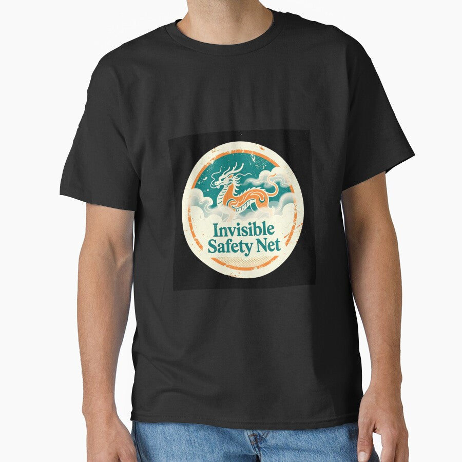 Dad's Invisible Safety Net Retro Badge by Arte-Excellency