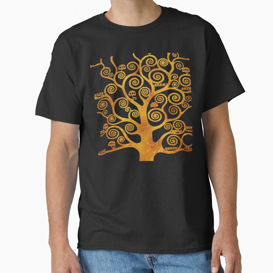 Klimt Tree Gold & Black by IOMAprints