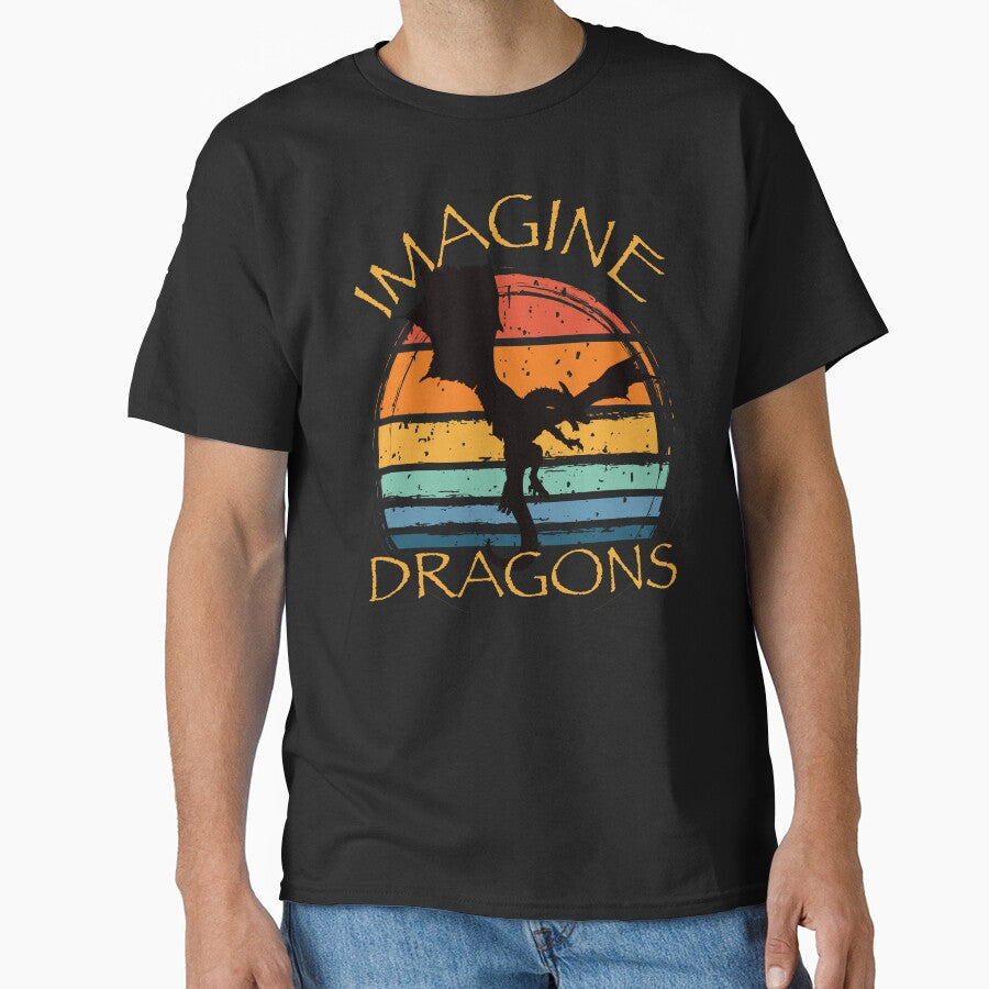 Imagine Fantasy Dragons Vintage Style by Get A Wear  Shop