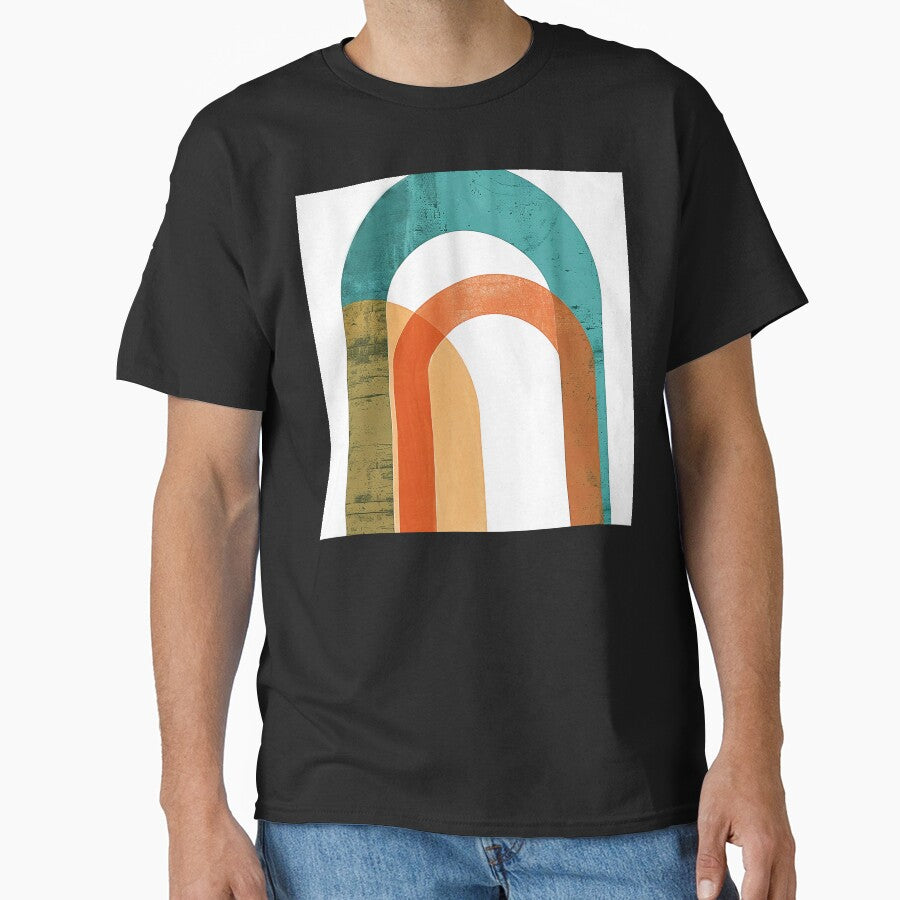 Boho Teal-Green, Orange, And Yellow Designs Abstract by DEC02