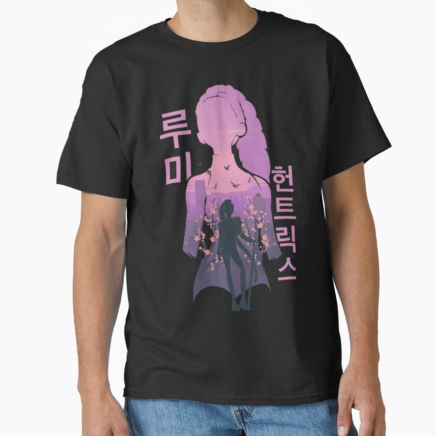 Huntrix Rumi Silhouette Shirt, K-Pop Demon Hunter Girl Anime Tee by Rhastasnixon