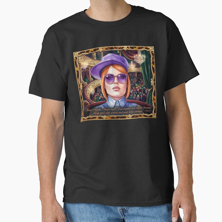 Fancy Auntie Ñanga True Elegance: Funny Wine & Theater Art by KabronX