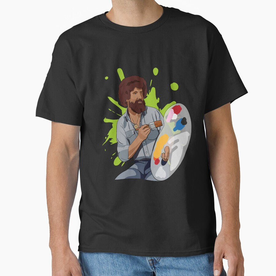 Bob Ross Iconic – Joy of Painting Fan Art by Michael Andrews