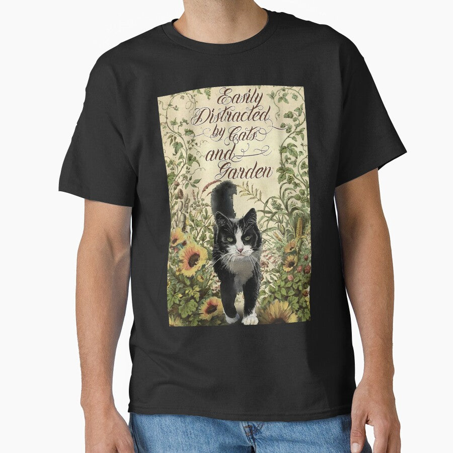 Lovely Cats And Garden by Sidney Allen