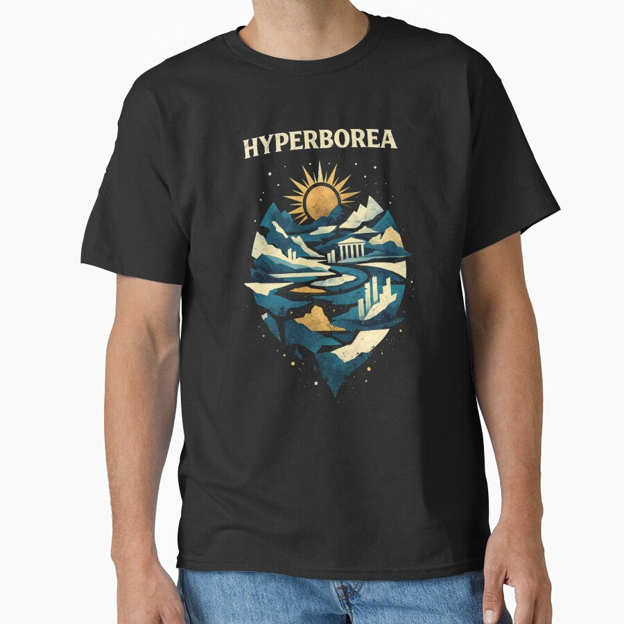 Hyperborea Mythic Lost Civilization Art by Retr0Tshirts