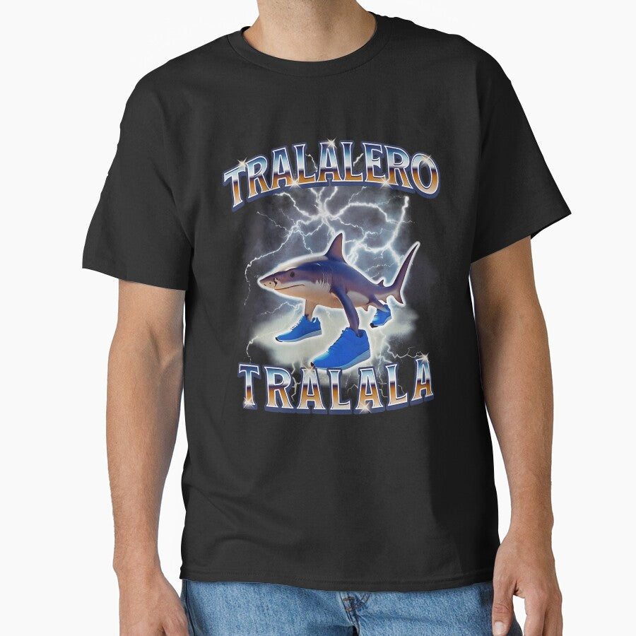 Tralalero Tralala Funny Meme Shark Retro Bootleg Memes by MaritzaVande