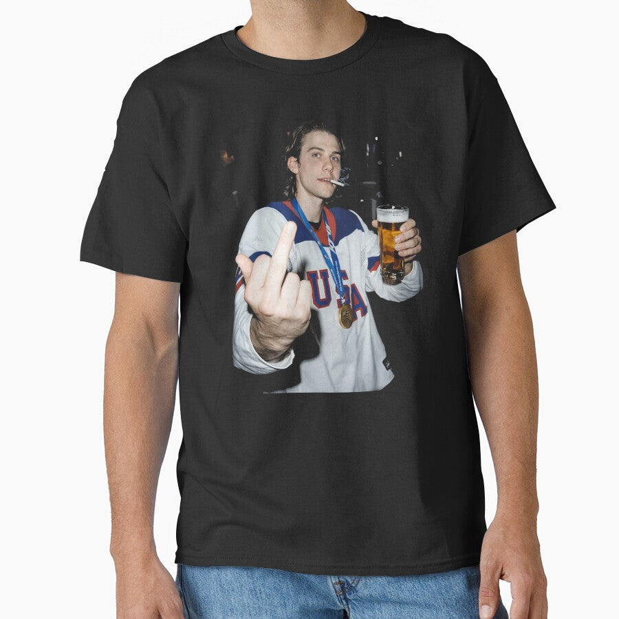 Funny Jack Hughes Usa Gold Hockey by Twindluzz
