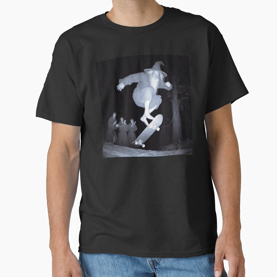 Funny Wizard Skateboarding Gan DAL F And Hobbbb its cool wizard by creepytoesart