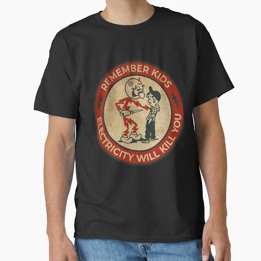 Electricity Will Kill You Kids Vintage by chiarasbubble