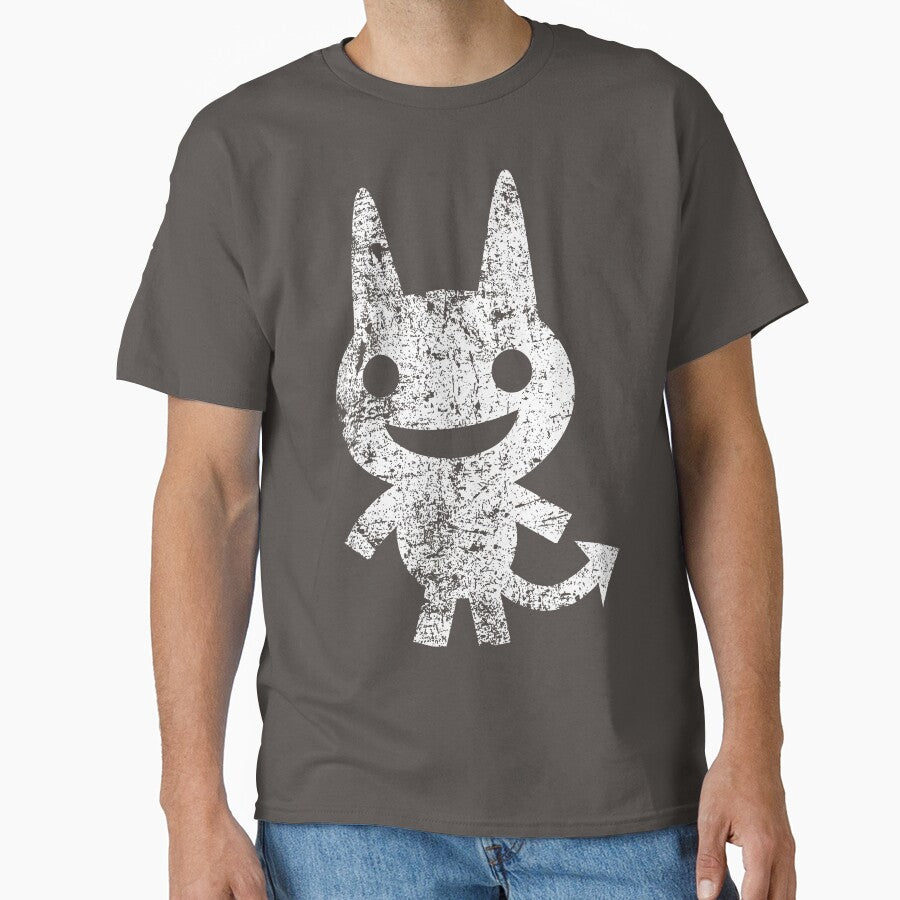Cute Happy Devil - White by PsychicCatStore