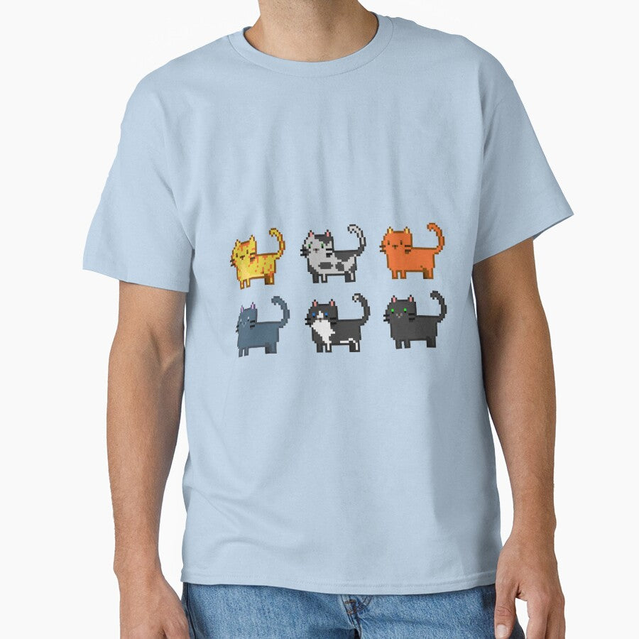 Cute Pixel Cats Two Rows by With Love, InspireMari