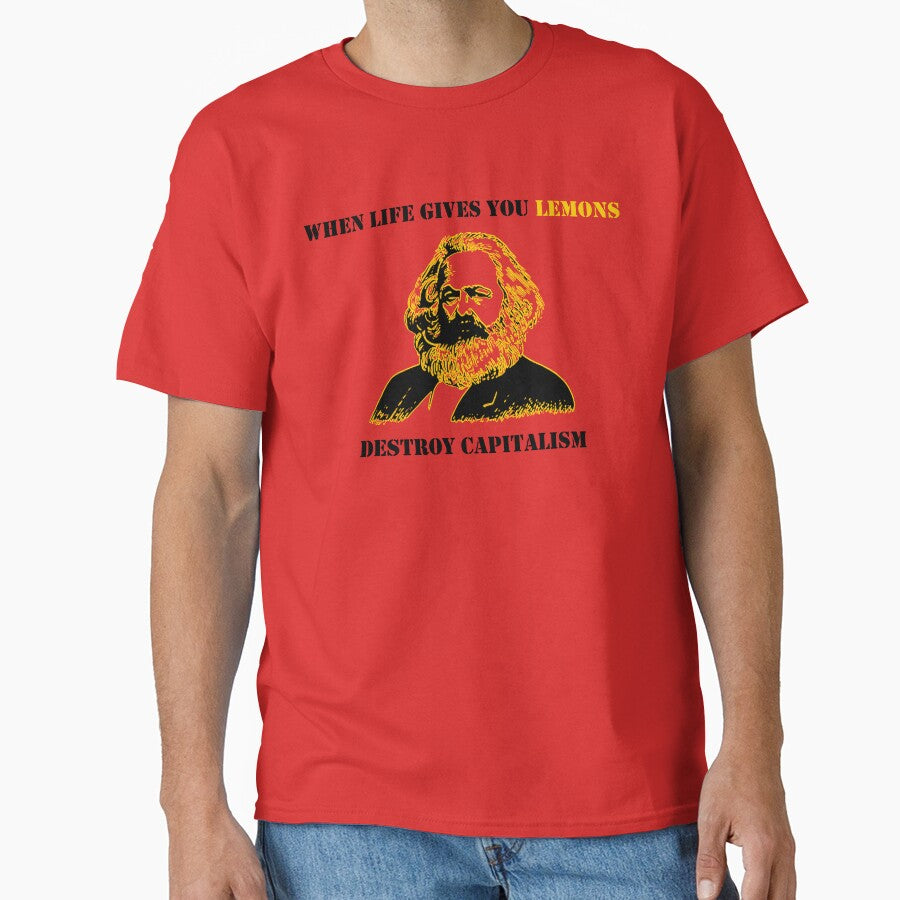 Funny Destroy Capitalism Communist Karl Marx by Creekman Designs