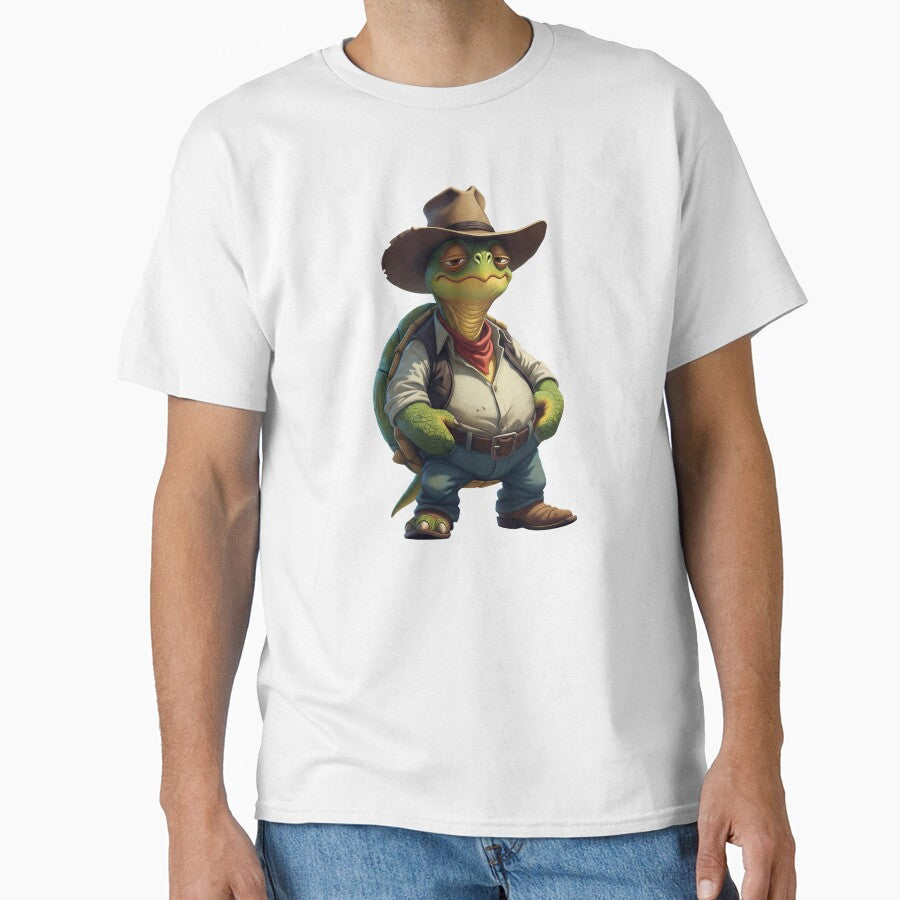 Lazy Cowboy Turtle - Chill Western Tortoise by Threadnovax