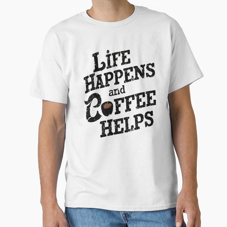 Life happens and coffee helps, dark color by DoceVaga