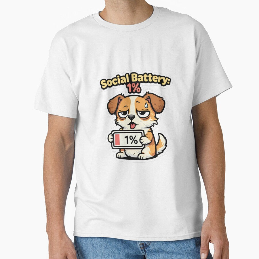 Introverted Dog Low Social Battery Gift Sticker by Gentlestate