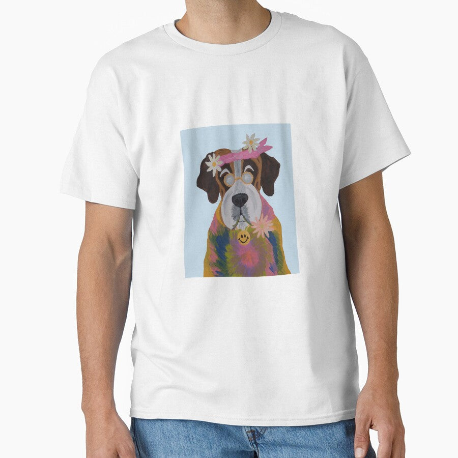 Saint Bernard Hippie by Squirreldumplings