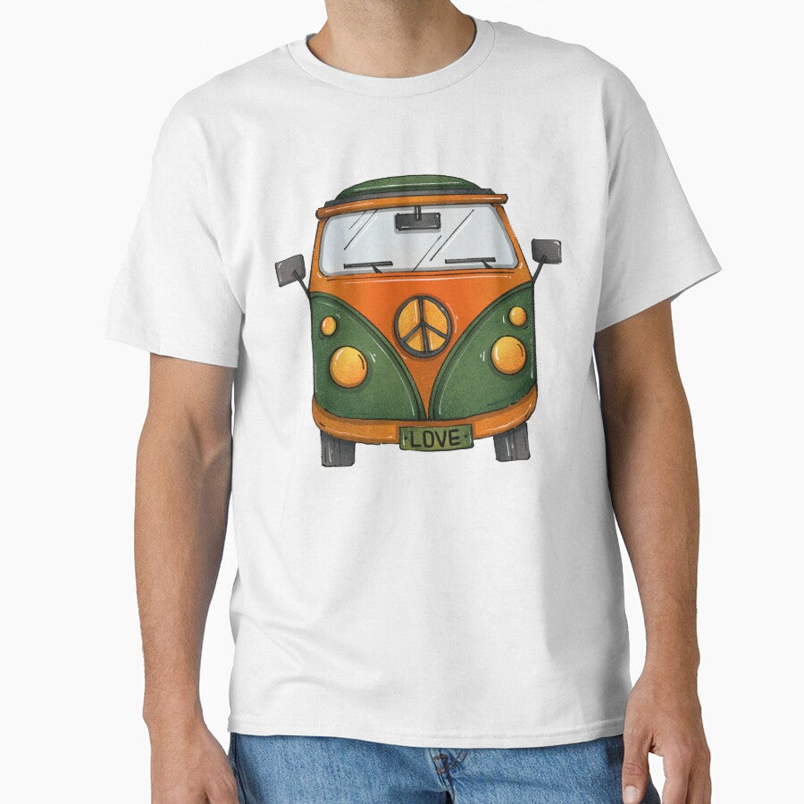 Classic Hippie Van Design by ArtPressCo