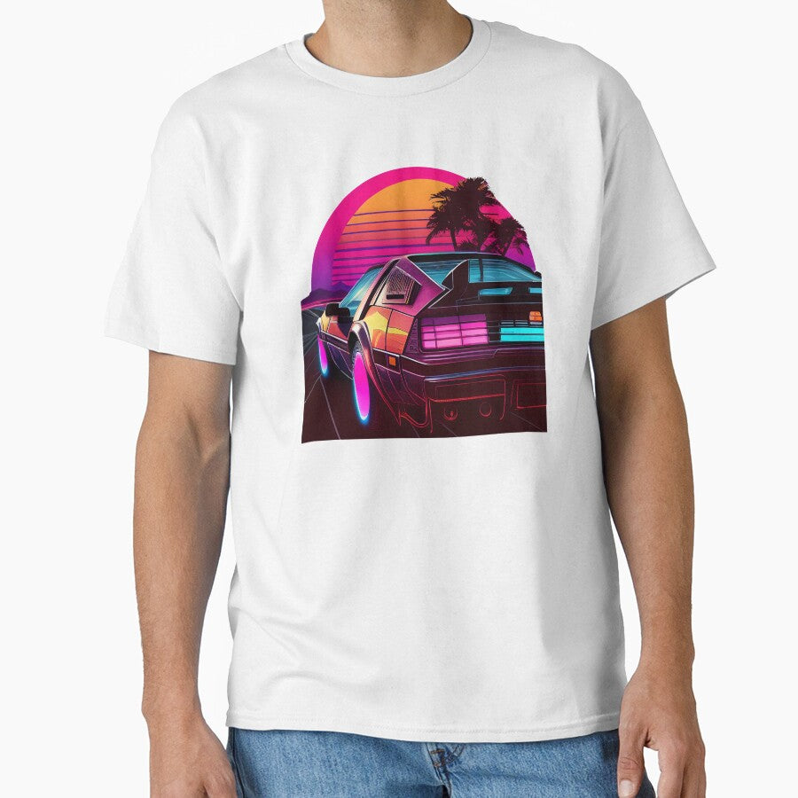 Retro Synthwave Delorean by VocalEchoes