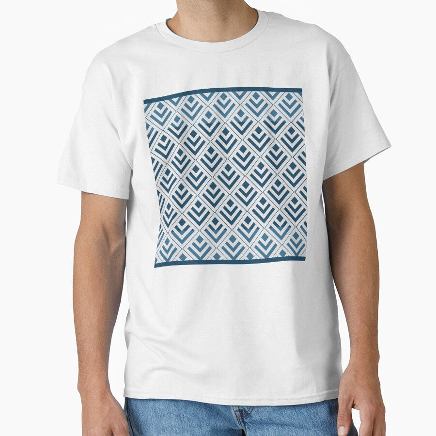 White and blue pixel art pattern featuring a clean, fresh, and calming aesthetic by Line-Aura