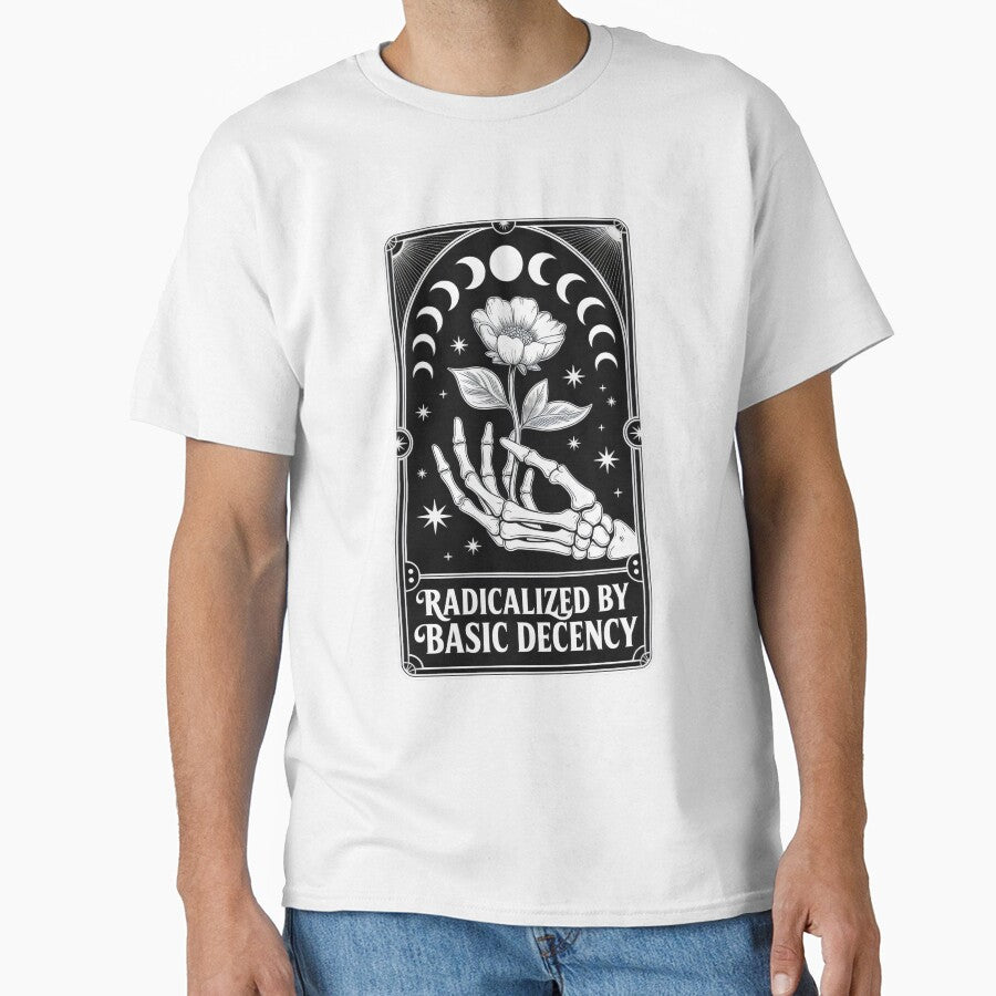 Radicalized By Basic Decency Skeleton Tarot Art by Aesthetic Art