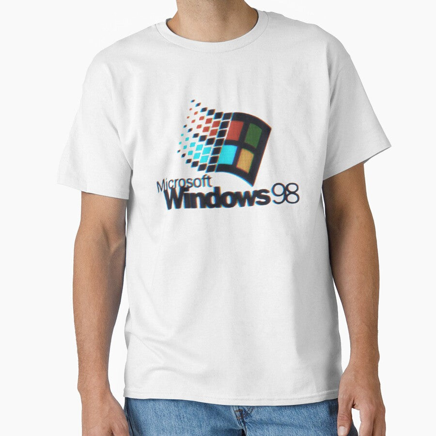 Windows 98 Retro Tech Logo Y2K Aesthetic by TrxshWear