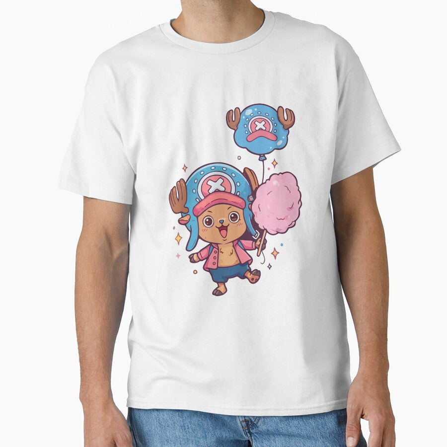 Kawaii character with cotton candy in anime style by Koikts