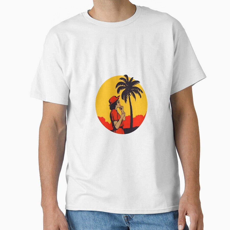 Sunset Serenade - Pop Art Palm Woman by UrsaStick