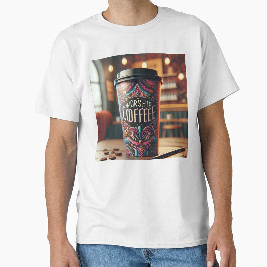 Worship Coffee | Funny Coffee Lover Design by dreambigdrive38