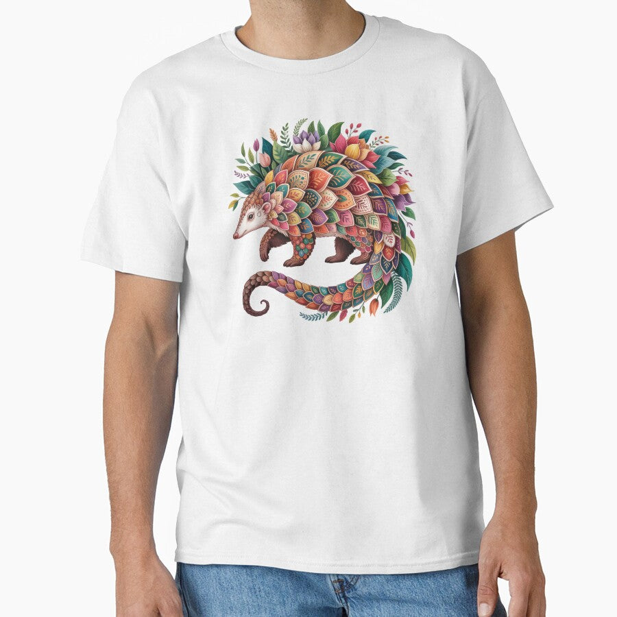 Pangolin with Floral Patterns by jkrphoto