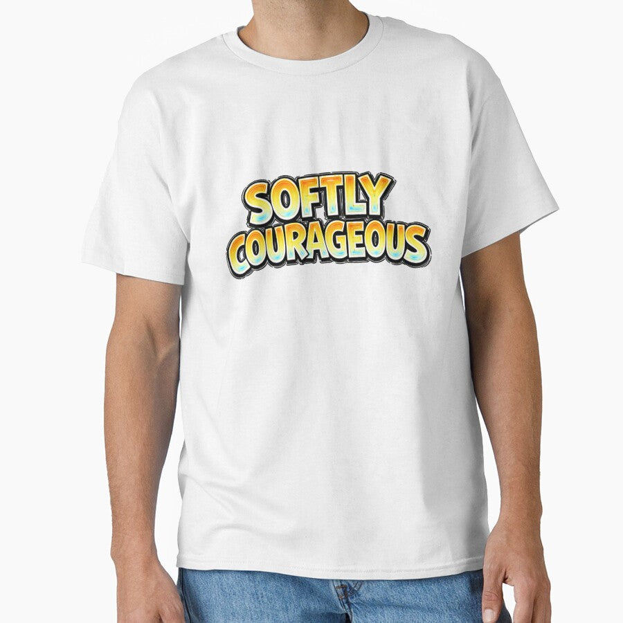 SOFTLY COURAGEOUS – hand drawn childlike typography by Mac Sketches