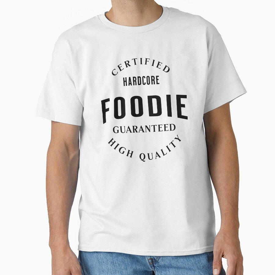 Certified Foodie Funny Food Lover Graphic Design by Patina & Pixel