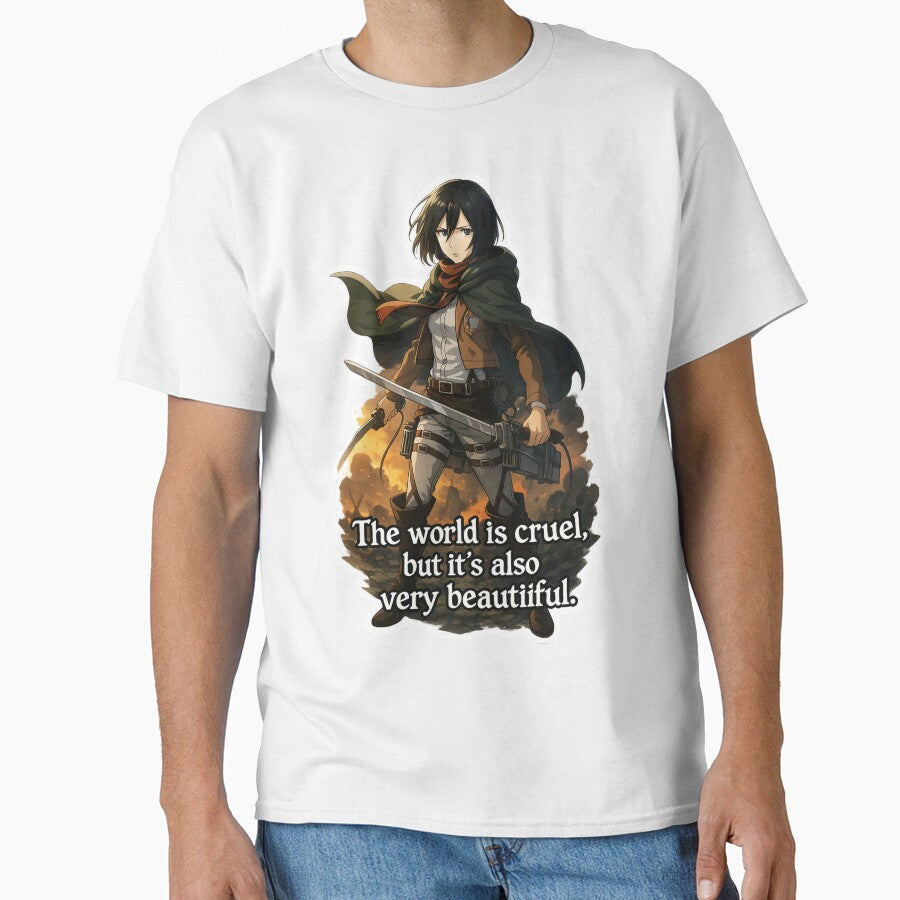 Mikasa Ackerman Attack on Titan | Quote Art | Anime with Quote by Templatemini