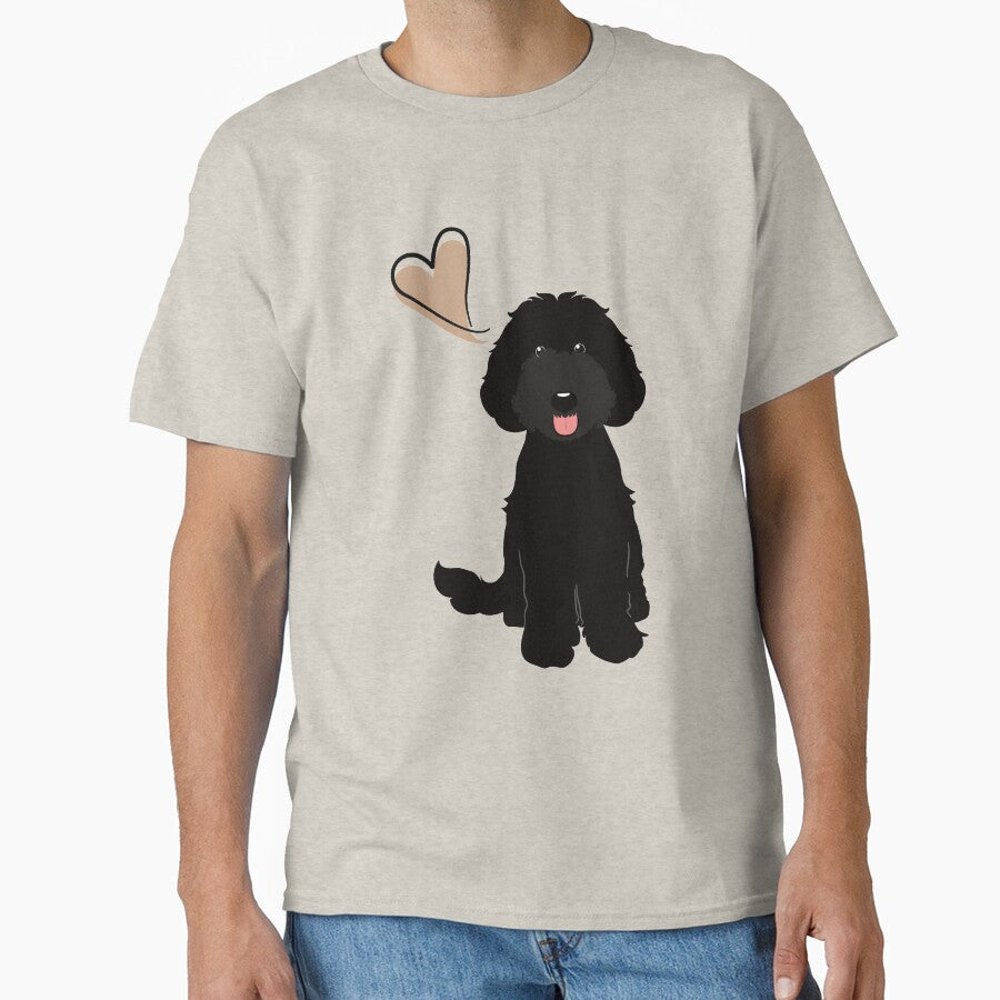 LOVE Black Labradoodle by Lulupainting