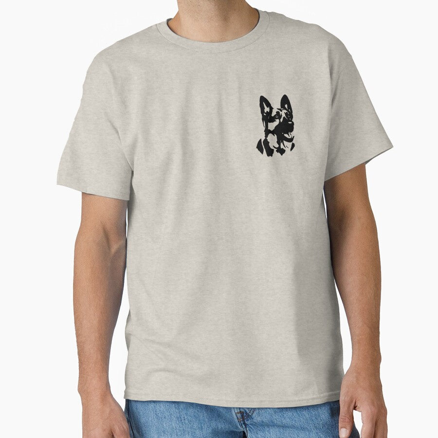 German Shepherd Minimalist Dog by Whoofster