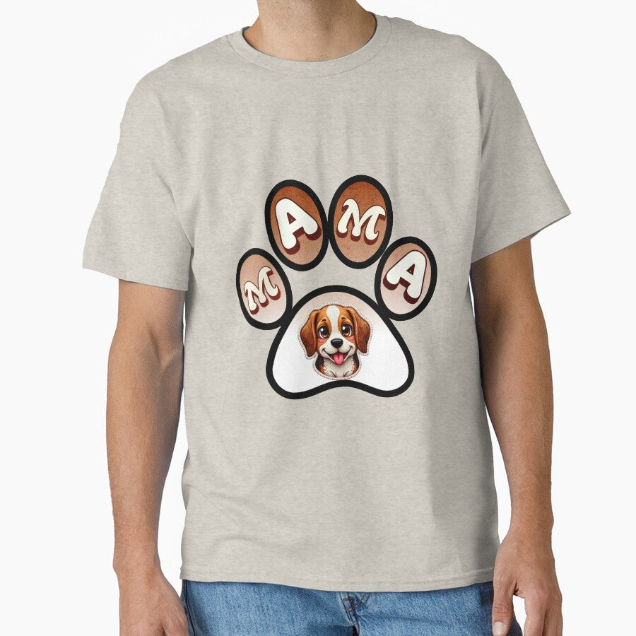 Cute Mama Paw Print Dog Mom Design Puppy Illustration Gift for Pet Lovers by ArtDesignTp