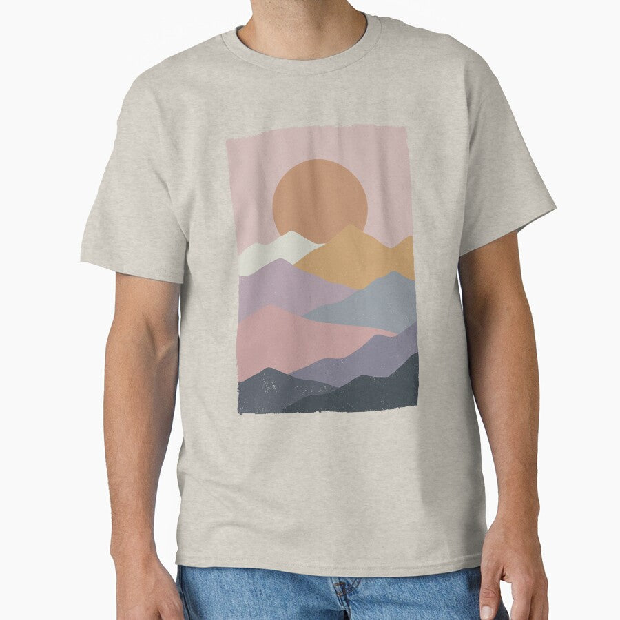 Mountain Sunset Vintage. by EunsooLee