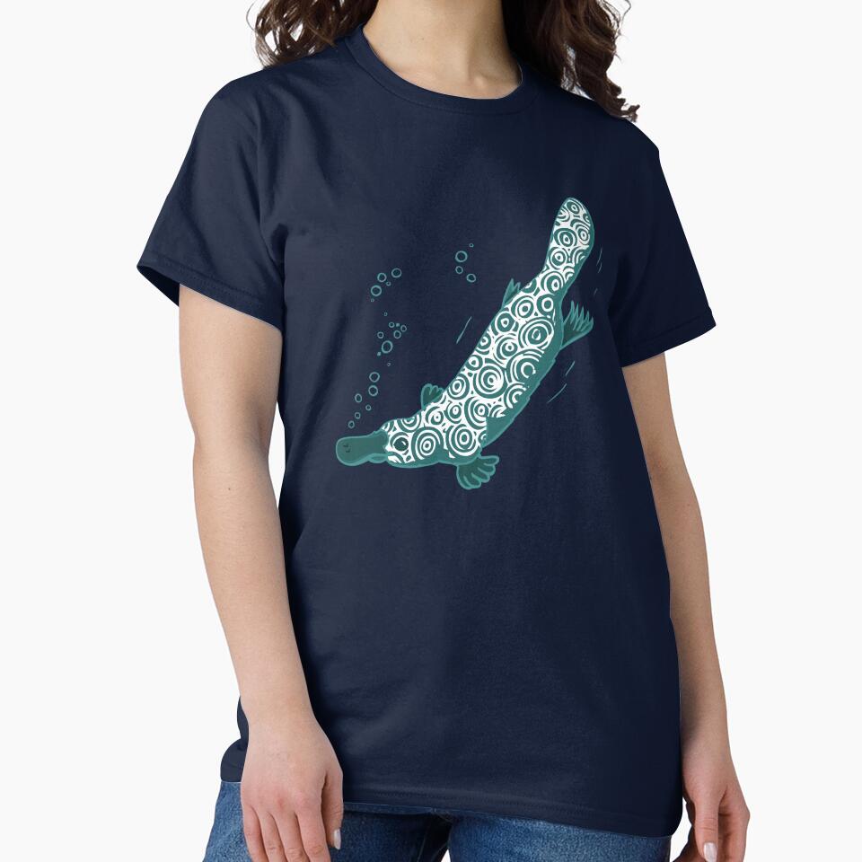 Platypus graphic art by Sarah Trett
