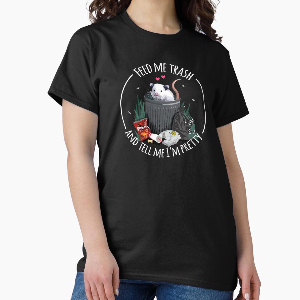 Feed Me Trash Possum Opossum Cute Funny Trash Cat by BoyPilot Goods