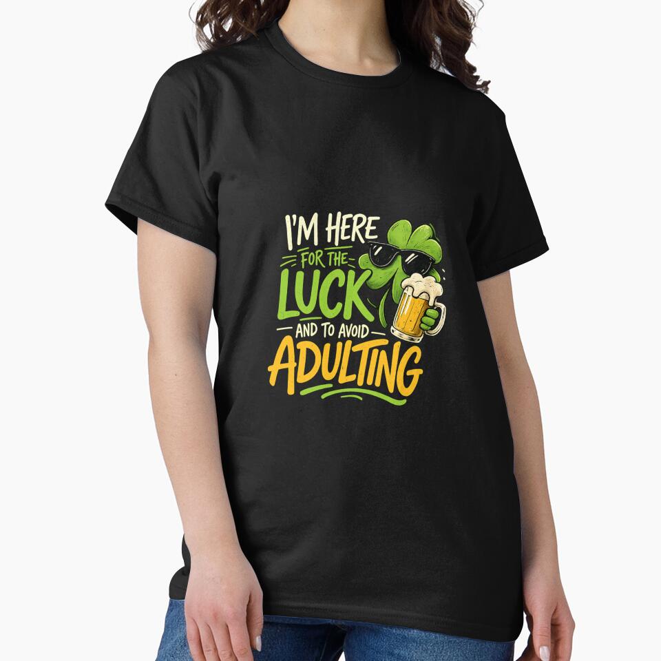 Beer Luck Repeat – Funny St Patrick’s Day Beer Design by Aura.Creative