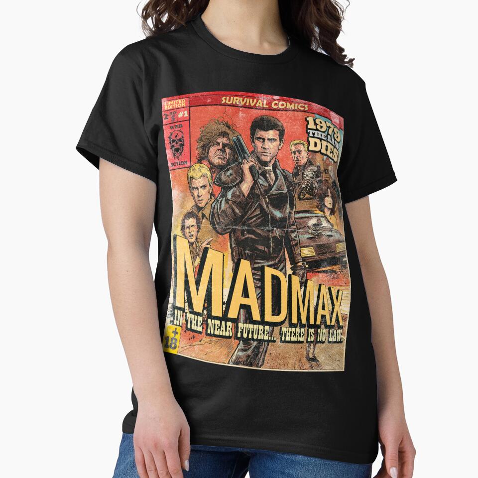 Madmax Retro 80's Action Vintage Comic Cover Art by Back2Collage