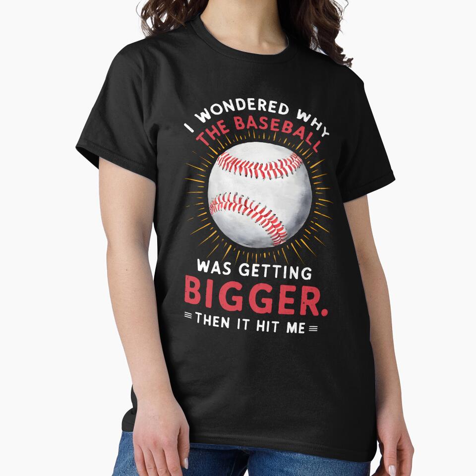 Baseball Dad Joke In Bold White Red Letters by ILOVEART247