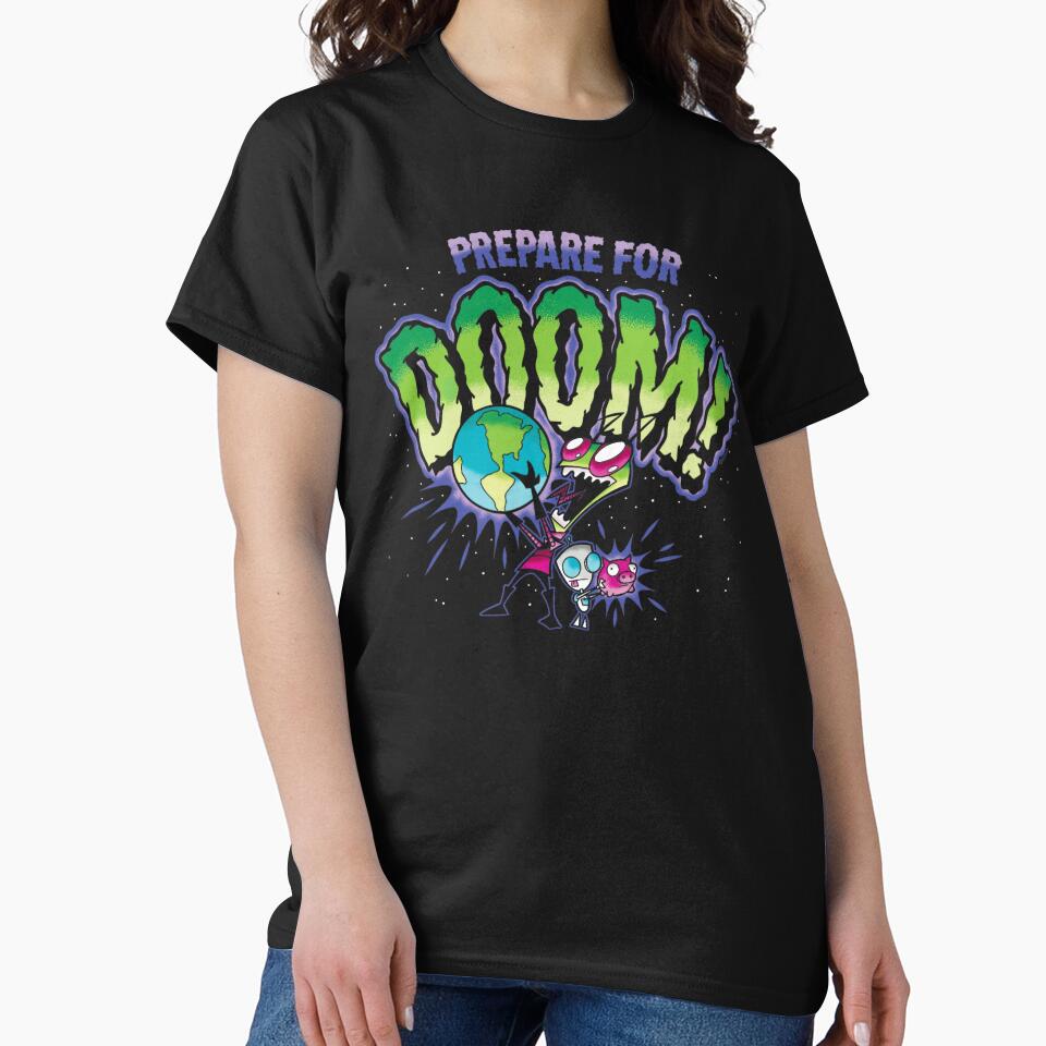 Invader Zim Prepare For Doom Cartoon Graphic Design by layprotuninec