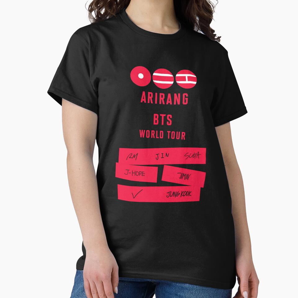 Arirang BTS world tour Black Concert Tshirt by PurpleDoor52