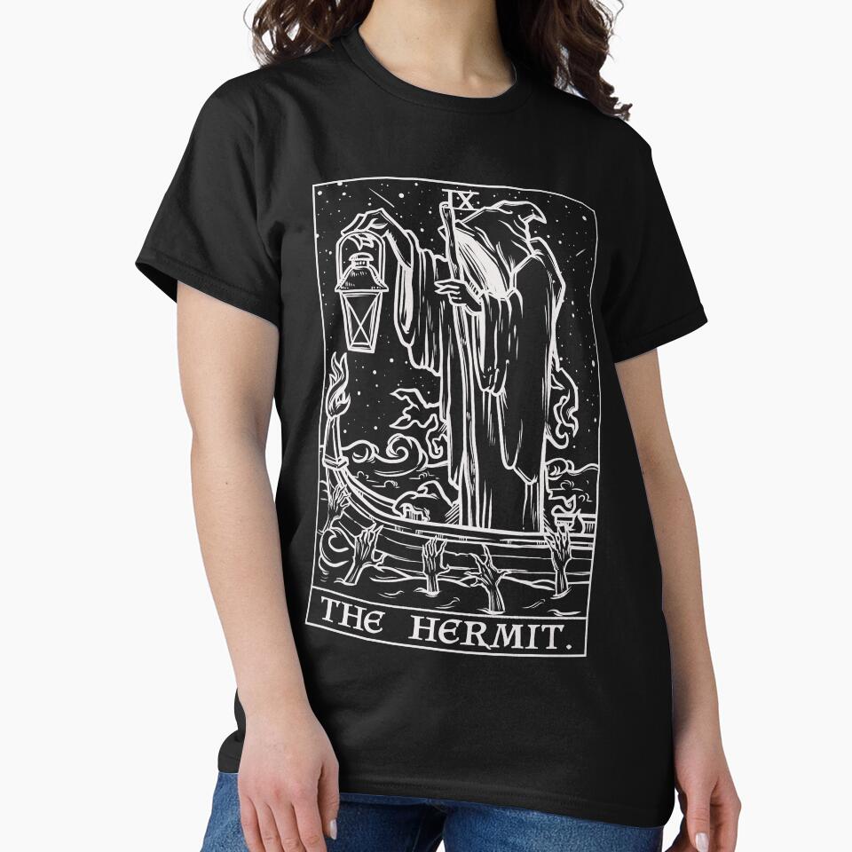 The Hermit Tarot Card Terror Tarot Shadow Edition Grim Reaper by TheGhoulishGarb