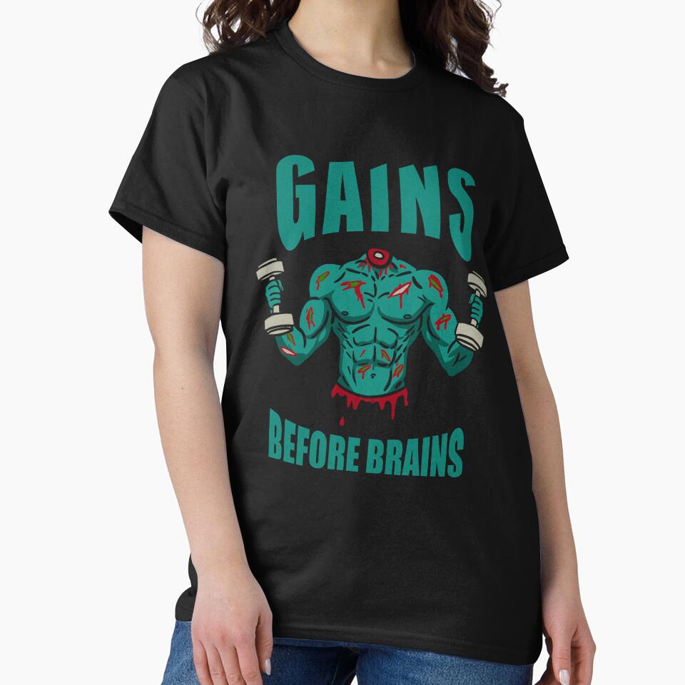 Gains Before Brains by byebyesally