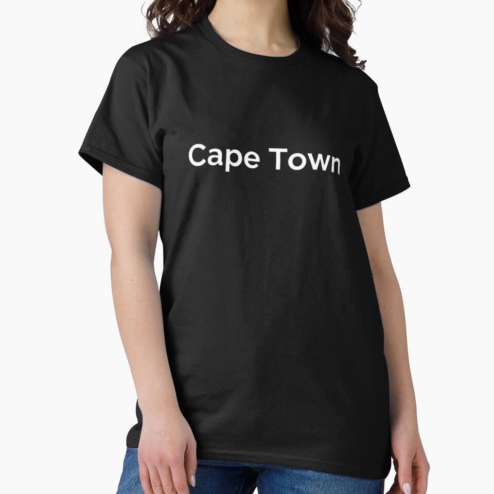 Cape Town Modern Minimalist Bold Typography Art by artlife4