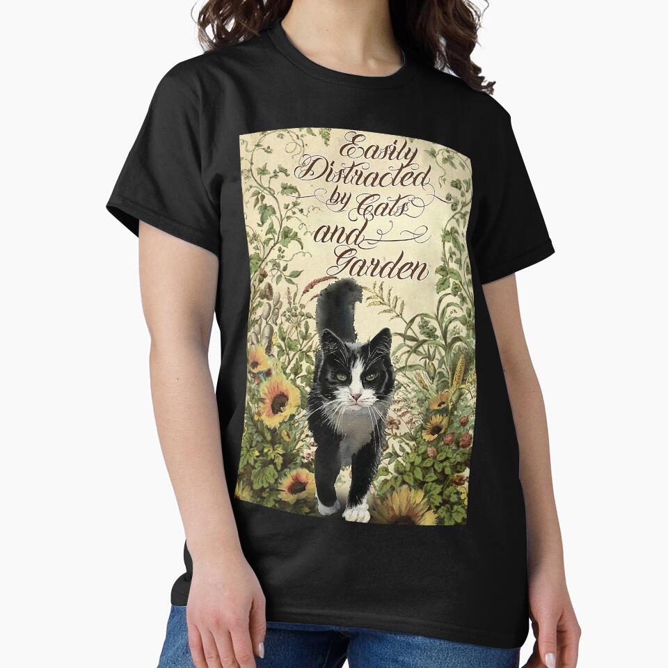 Lovely Cats And Garden by Sidney Allen
