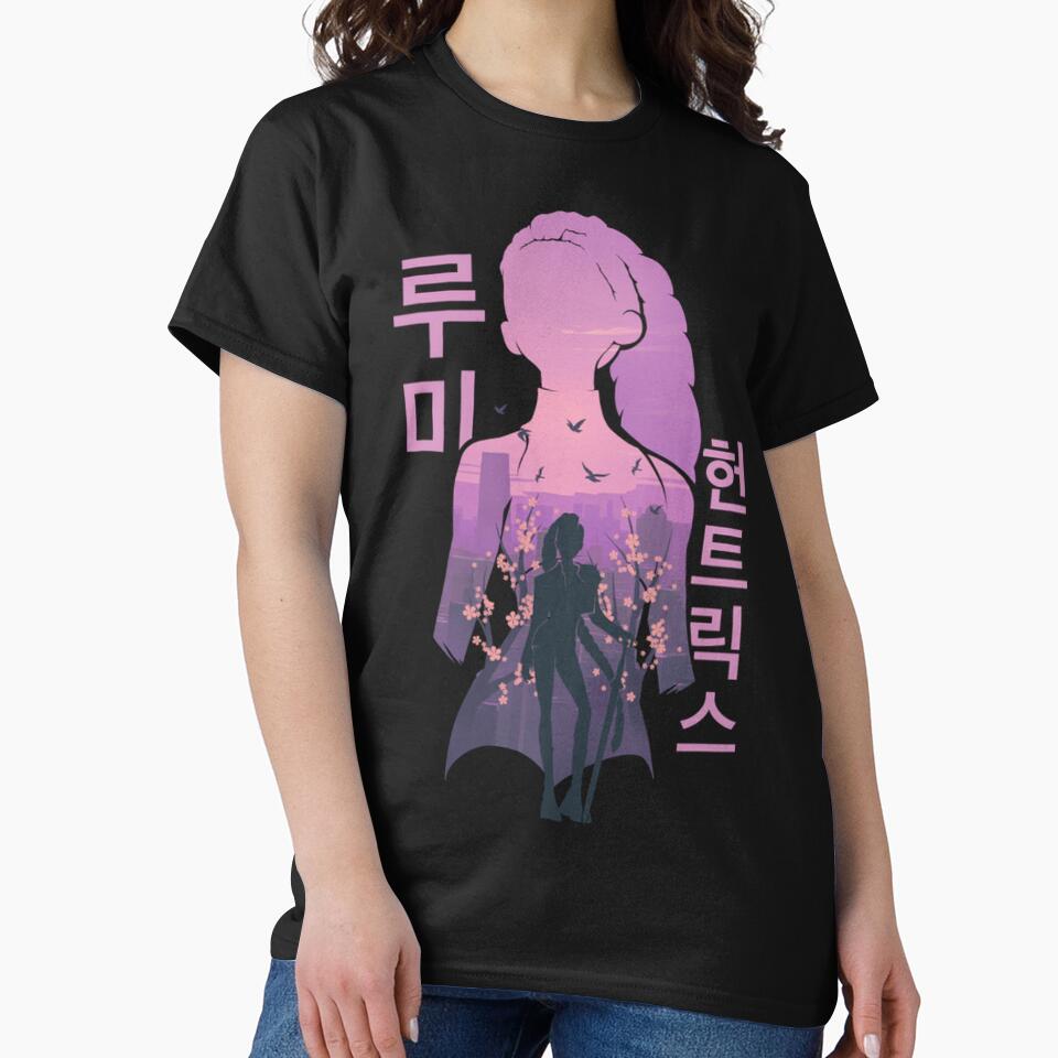 Huntrix Rumi Silhouette Shirt, K-Pop Demon Hunter Girl Anime Tee by Rhastasnixon
