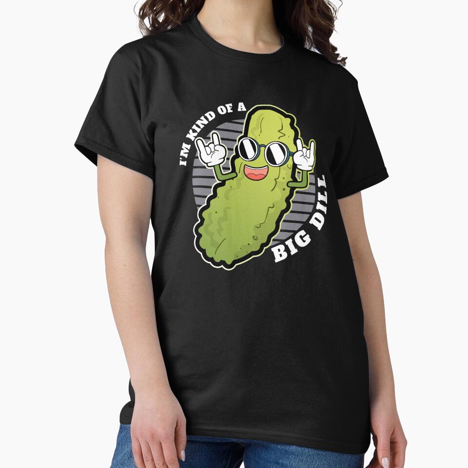 Pickle Fan Pun design - I'm Kinda Bill Dill Joke Tee by Lisbob